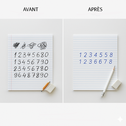 Lot de 4 Cahiers Magiques Omelya + Stylo et Guide